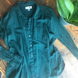 Green Check Botton Up